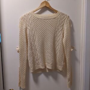 The Classic Women's Sweater in cream, size medium
